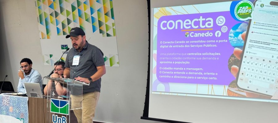 Senador Canedo ganha destaque em evento internacional com projeto de inovação digital