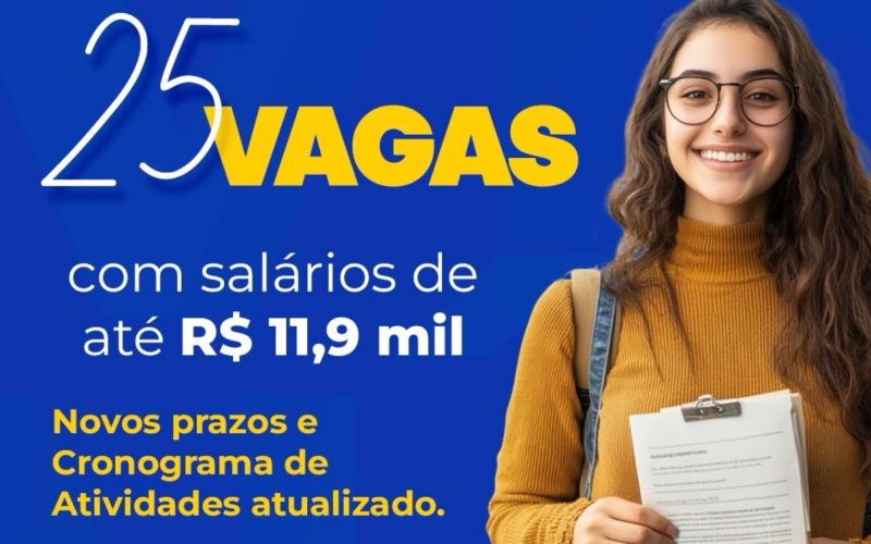 Câmara de Senador Canedo divulga cronograma atualizado para concurso público com 25 vagas