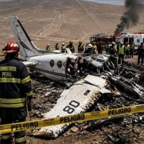 Tragédia no Peru: queda de avião mata 13 pessoas durante voo turístico sobre as Linhas de Nazca