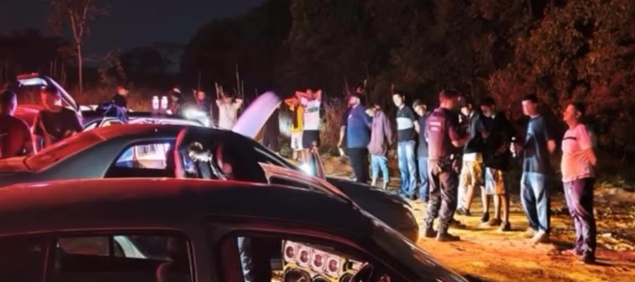 Festa clandestina com som automotivo é encerrada por força-tarefa em Senador Canedo