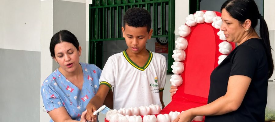 Mais de 1,2 mil crianças vão receber kits de escovação nas escolas de Senador Canedo