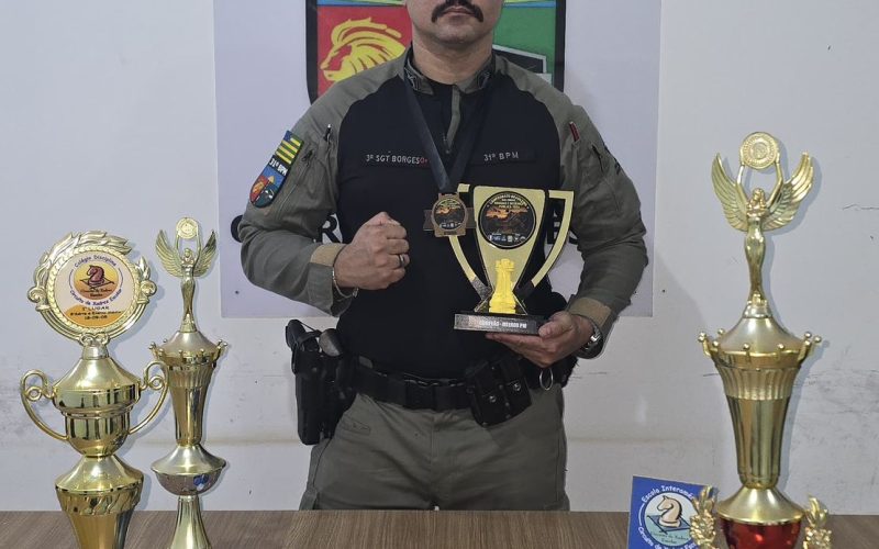 Sargento de Senador Canedo conquista 8º lugar no Brasileiro de Xadrez para Militares