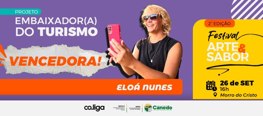 Eloá Nunes é escolhida como Embaixadora do Turismo de Senador Canedo