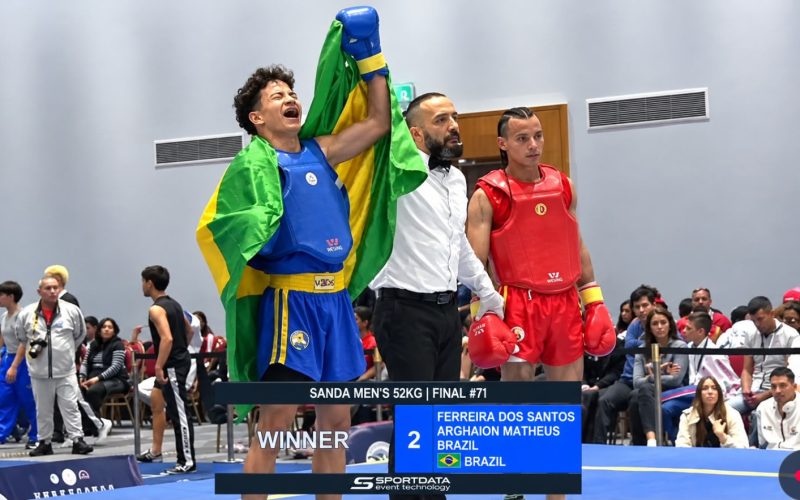 Atleta de Senador Canedo, de 17 anos, conquista título inédito de campeão pan-americano de kung fu