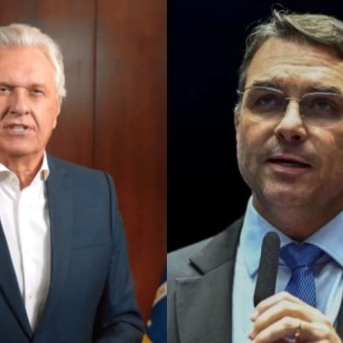 Flávio Bolsonaro pede desculpas a Ronaldo Caiado após rompimento de acordo político em Goiás