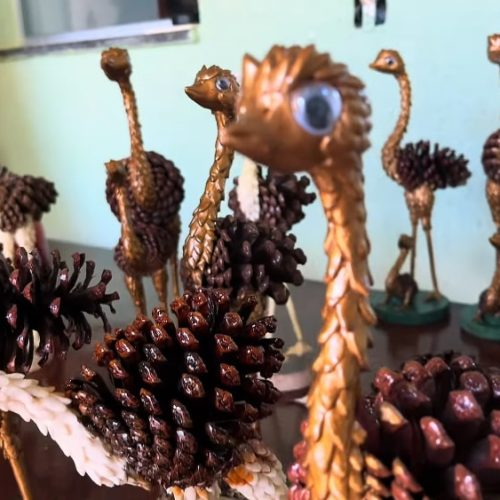 Transforme a natureza em arte: Artesanato com pinhas encanta pela criatividade e sustentabilidade