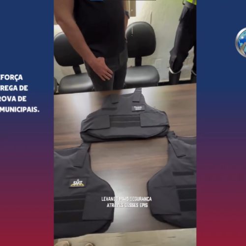 Senador Canedo reforça segurança com entrega de coletes para GCM, SMT e AMMA