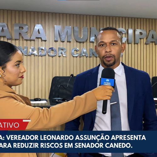 Vereador Dr. Leonardo Assunção solicita reforço na segurança viária em Senador Canedo