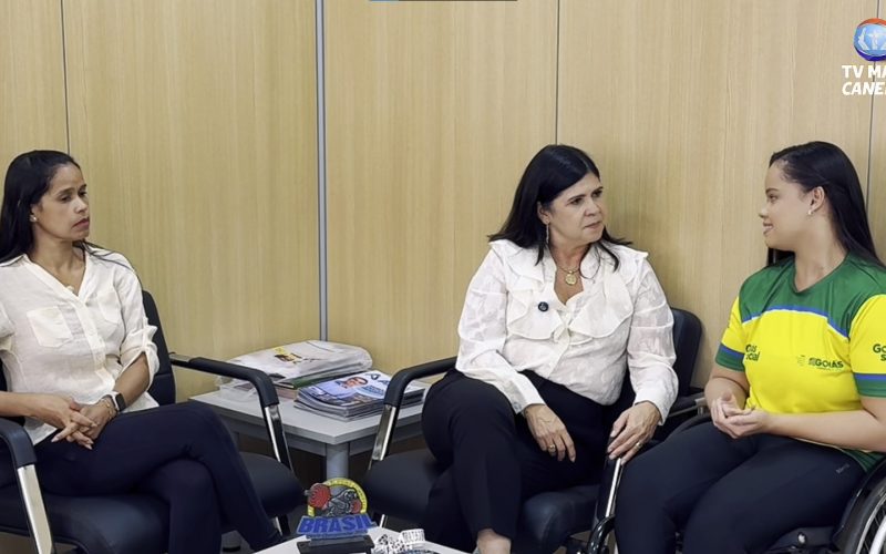 Senador Canedo celebra conquistas no paradesporto com a atleta Eduarda Oliveira
