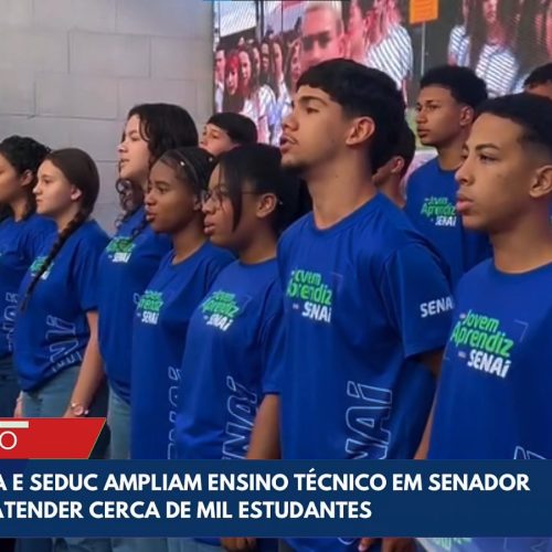 Parceria entre Sistema Indústria e Seduc amplia ensino técnico em Senador Canedo