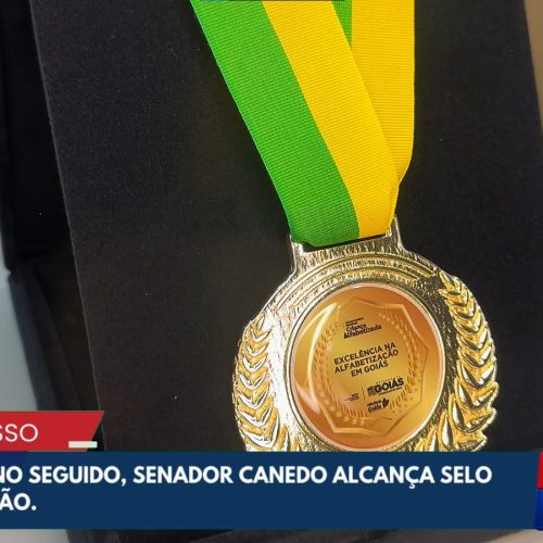 Senador Canedo conquista Selo Ouro do MEC na alfabetização pelo segundo ano