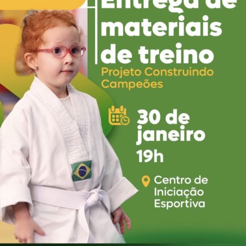 Projeto Construindo Campeões realiza entrega de materiais de treino em Senador Canedo