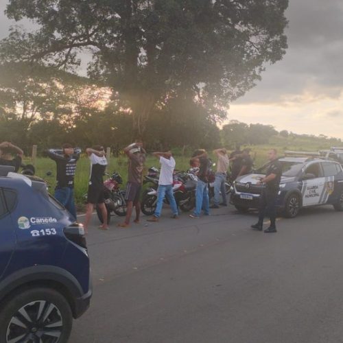 Integração entre forças de segurança resulta na apreensão de motocicletas em Senador Canedo